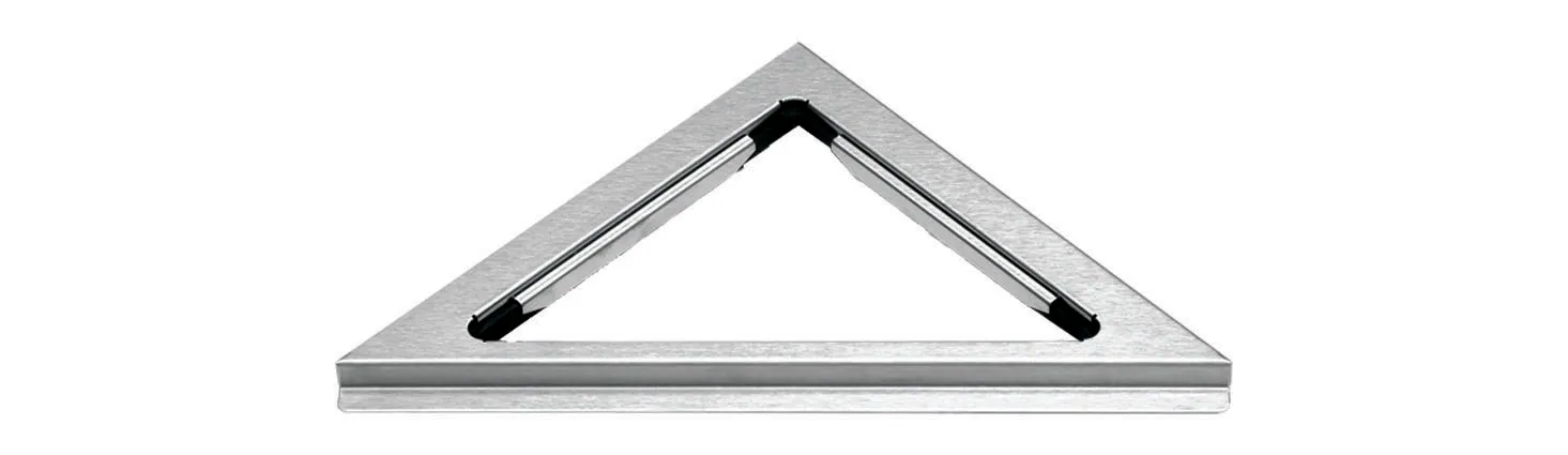 Kehys Unidrain kulma, 8mm RST harjattu