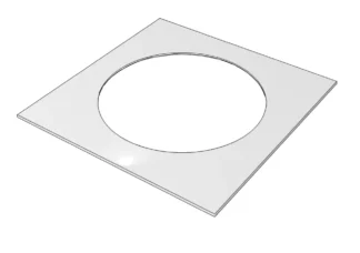 Laattakehys pönttökaivolle ACO PÖK 300X300x4 RST, laattalattialle