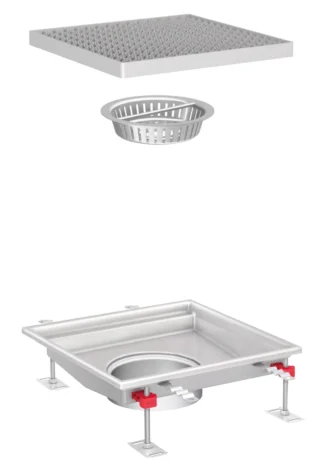 Lattia-allaspaketti ACO ACO COLLECT BOX 370x800-60 D200 AISI304