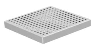 Lattiakaivon ritilä ACO InDrain Kaivo 157 157 REIKÄRITILÄ 200X200