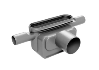 Viemärikaivo Unidrain ClassicLine/HighLine Ø 75 mm 2 sivuliitoksella