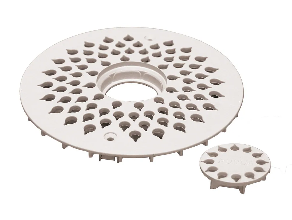 Lattiakaivon kansi pyöreä PURUS Drop 150mm, muovi