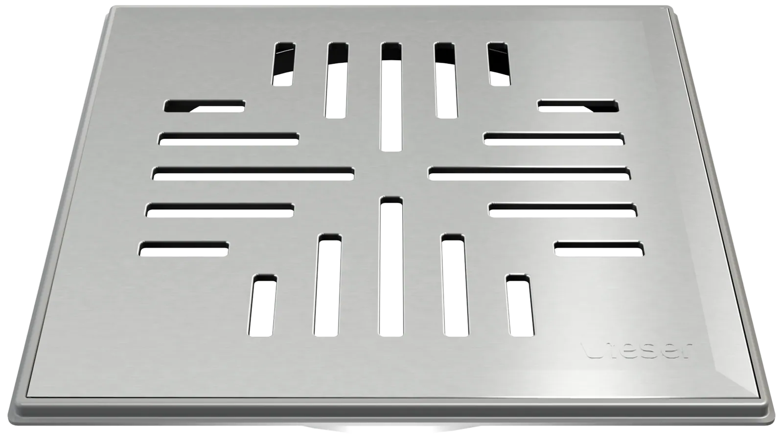 Lattiakaivon kansi neliö VIESER Vieser/Vieser One RST/160x160/Classic/muovikehys