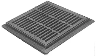 Sadevesikansi betonikaivolle PAM 500X500/C250 neliö