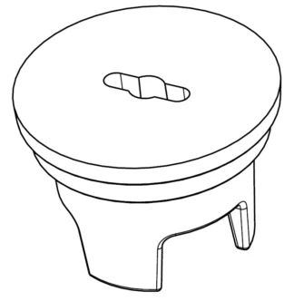 Venttiilihattukansi PAM 115/80 avainreiällä