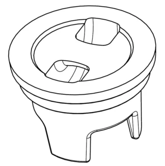 Venttiilihattukansi PAM 115/80 reiätön, nostosangalla