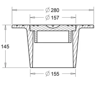 Venttiilihattu Combi Works Venttiili-sarja 280/140