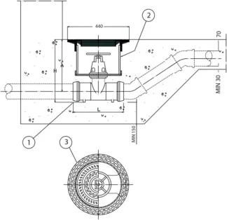 Sulkuventtiilikaivo PAM PAM DN100 SVK