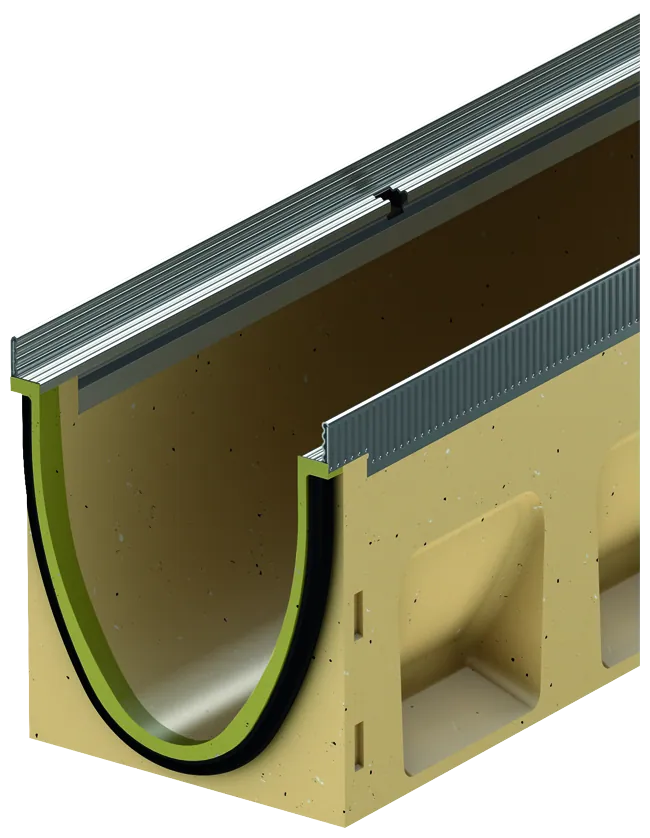 Linjakuivatuskouru ACO ACO DRAIN MULTILINE V100S 4, 1.0M 0.5% KAADOLLA