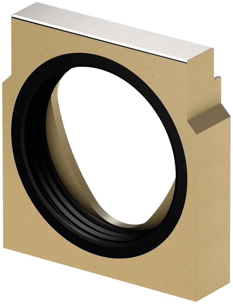 Linjakuivatuskourun pääty ACO ACO DRAIN MULTILINE V150S PL. DN150 TYP0, SINK.