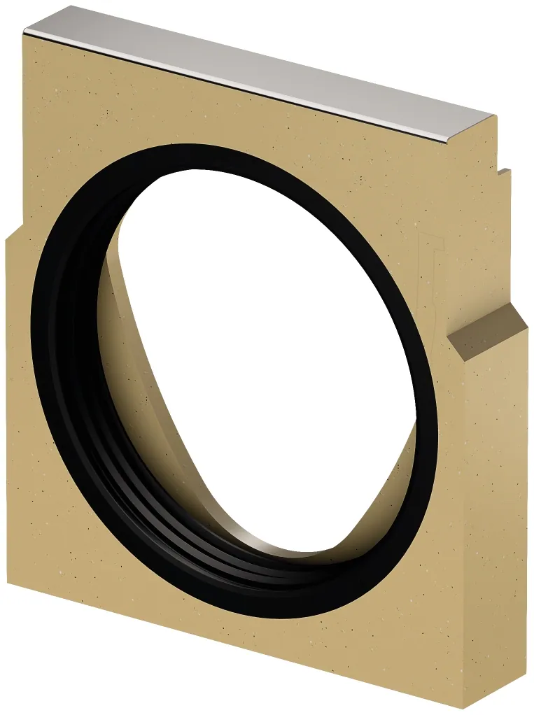 Linjakuivatuskourun pääty ACO ACO DRAIN MULTILINE V200S PL. DN200 TYP0, SINK.