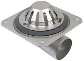 Kattokaivo BLÜCHER ROOF DRAIN Vaaka, kir.rengas ø110/AISI304
