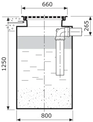 Öljyn- ja hiekanerotin UPONOR A/06/0.6L/SEK.