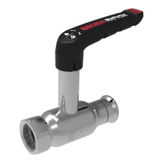 Palloventtiili puristusliitos BROEN Full Flow 22x3/4"SK, DN20, korkea