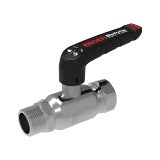 Palloventtiili kiertein BROEN Full Flow 1/2"SKx1/2"UK, DN15, matala