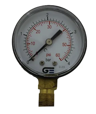 PAINEMITTARI Ø50 0-4B/60PSI G820 1/4 A
