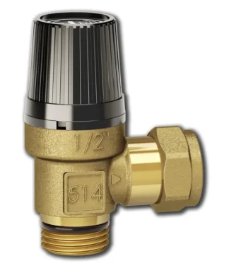 Varoventtiili erikoismessinkiä LK 514 MultiSafe G½”UK x 15mm, 10,0 bar