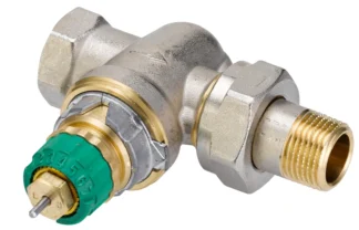 Patteriventtiili DANFOSS RA-DV DN10 suora, liittimin