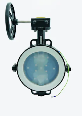 LÄPPÄVENTTIILI VUORATTU PTFE DN250 PN16 RV