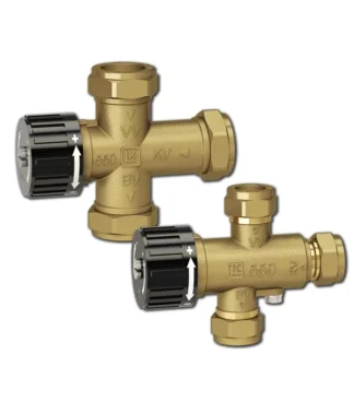 Sekoitusventtiili LK 550 AquaMix 22mm, sis. takaiskuventtiilin