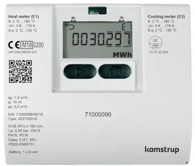 Lämpöenergiamittari KAMSTRUP Multical 403 MC403 energiamittari 2.5 m³/h