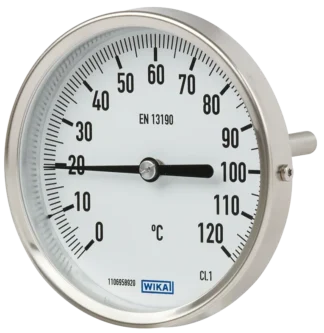 Lämpömittari bi-met. vaakamal. WIKA A52.63.0/160°C L63/6 G1/4B