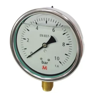 PAINEMITTARI MA100 VAIMENNUS Ø100 0-10bar A1/2 117 TL1,6