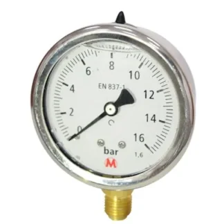 PAINEMITTARI MA63 VAIMENNUS Ø63 0-16bar A1/4 117 TL1,6