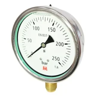 PAINEMITTARI MA100 VAIMENNUS Ø100 0-250bar A1/2 117 TL1,6