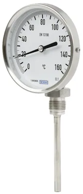 LÄMPÖMITTARI Ø100 0-120C R1/2 L=200/8 WIKA R52