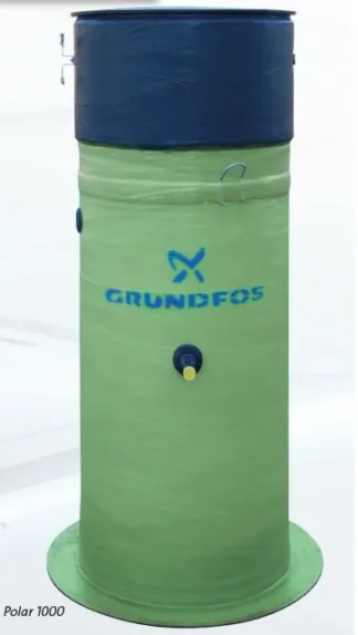 Kiinteistöpumppaamo GRUNDFOS POLAR Polar 1000 Pumppaamo H=2500
