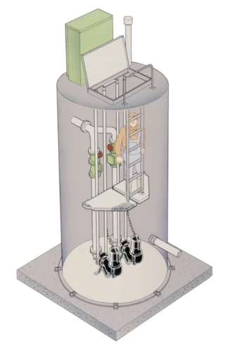 Pumppaamo GRUNDFOS Polar 1400-2-3500