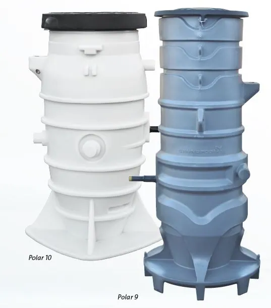 Pumppaamo GRUNDFOS Polar9, Pumppaamosäiliö H=2500
