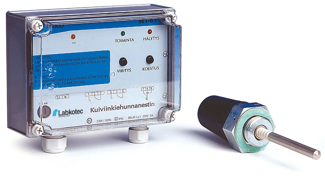 Kuiviinkiehunnan estin LABKOTEC SET SET-61 keskusosa,ja anturi