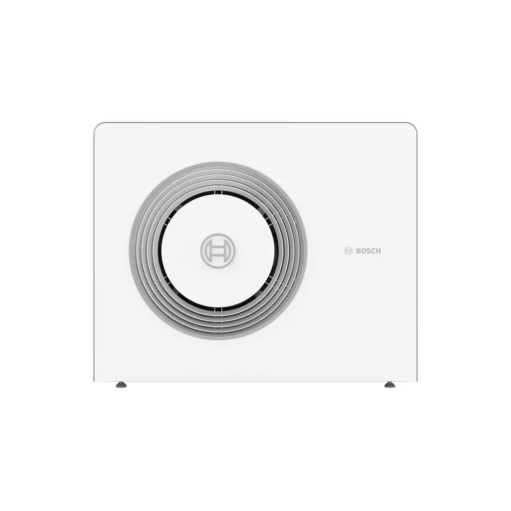 Ilma-vesilämpöpumpun ulkoyksik BOSCH 5800AW 5800 AW-12 kW maatelineellä