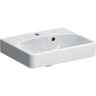 Pesuallas Geberit Smyle Square 450x360mm, valkoinen/KeraTect
