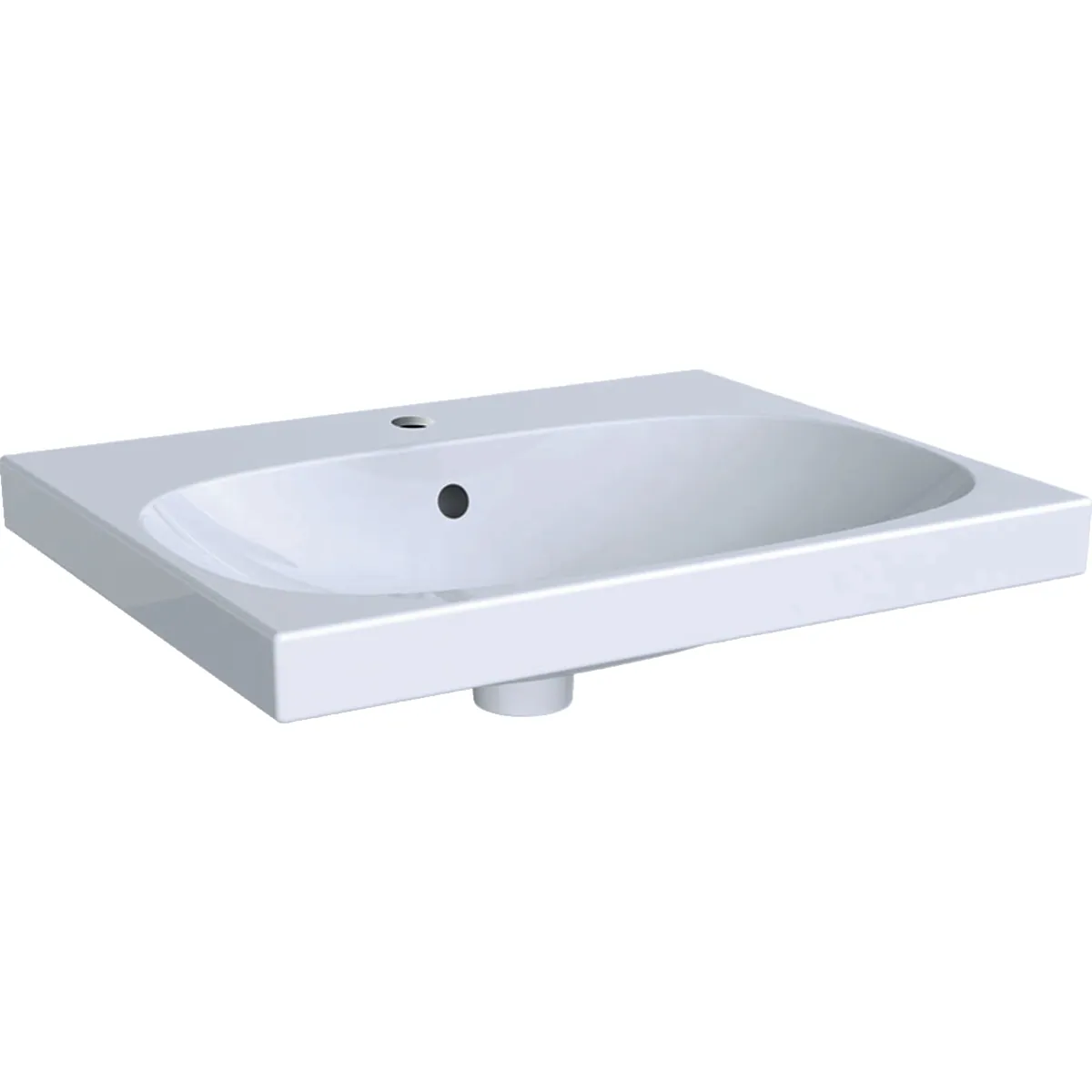 Pesuallas Geberit Acanto 600x482mm, valkoinen/KeraTect