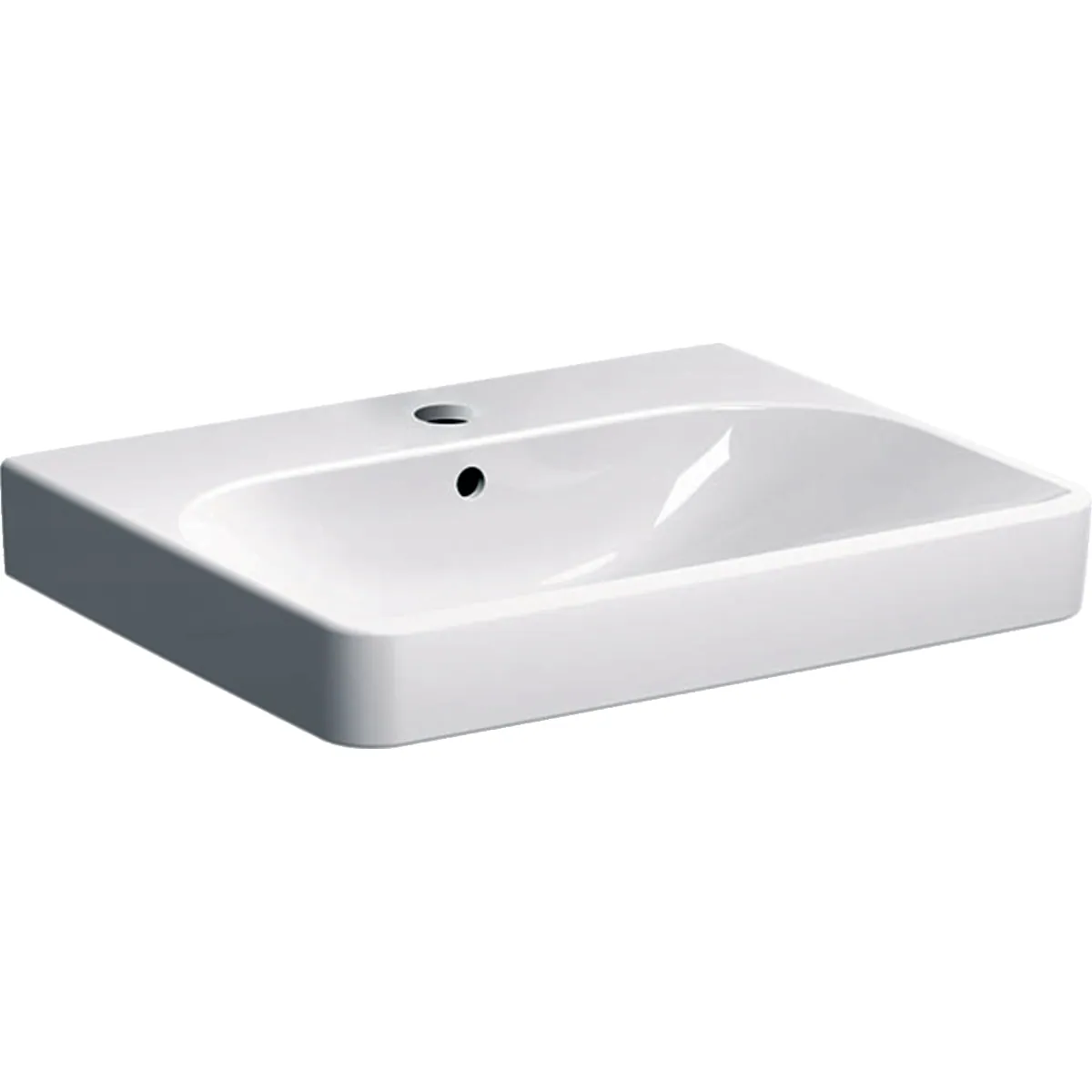 Pesuallas Geberit Smyle Square 600x480mm, valkoinen