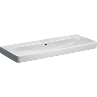Pesuallas Geberit Smyle Square 1200x480mm, valkoinen/KeraTect