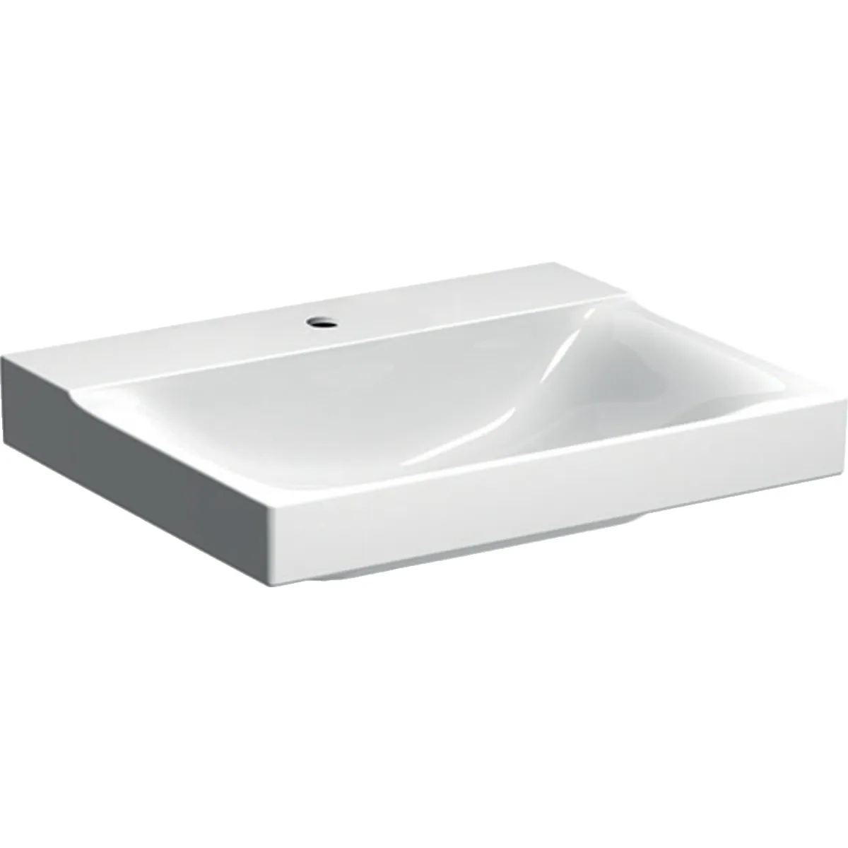 Pesuallas Geberit Xeno² 600x480mm, valkoinen/KeraTect