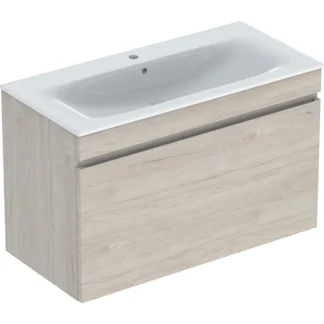 Allaskaappipaketti Geberit Renova Plan 1000x480x622mm, hikkoripuu vaa