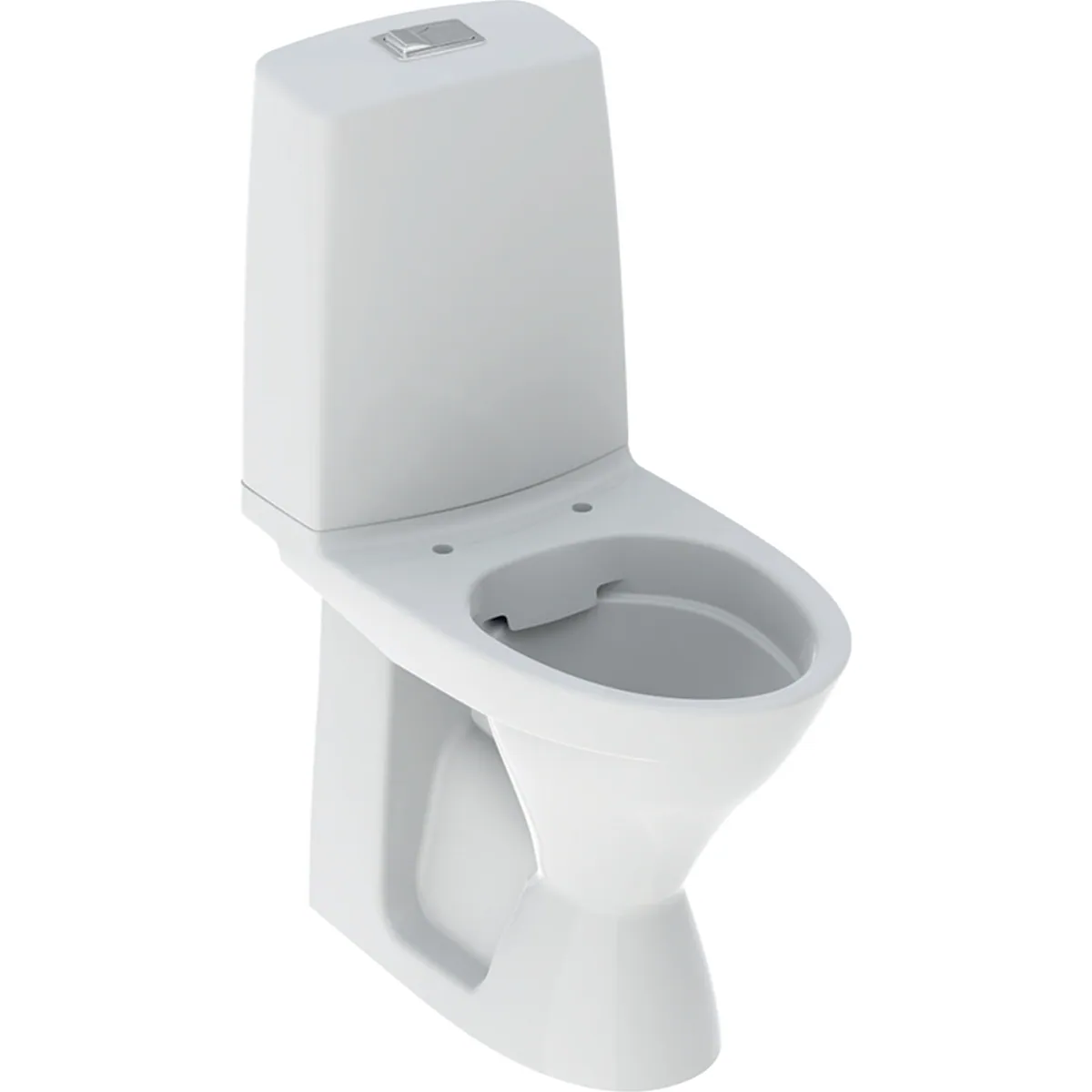 Wc-istuin, lattia IDO Glow 62 Glow62, korkea, piilo-S, 1-H