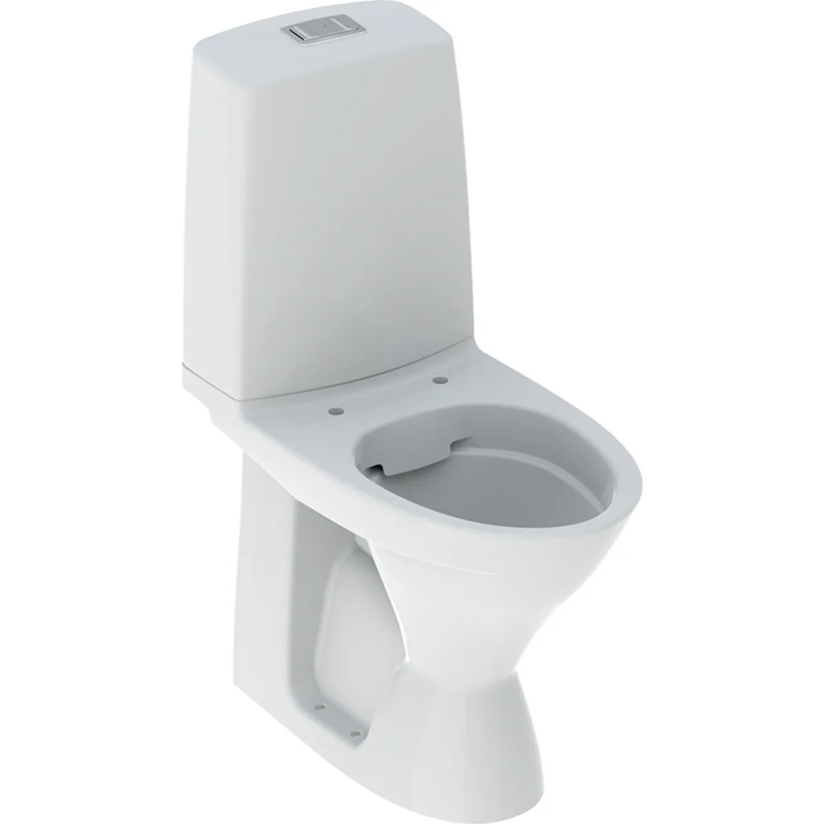 Wc-istuin, lattia IDO Glow 62 Glow62, korkea, piilo-S, 2-H