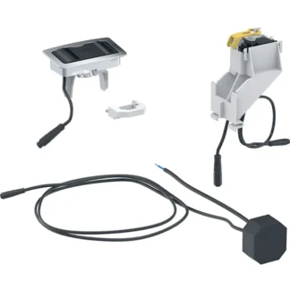 Huuhtelupainike, elektroninen IDO Glow 230V, 2-H, kromattu