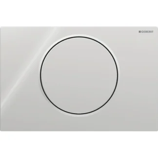 Huuhtelupainike, mekaaninen Geberit Sigma10 Round, kromattu/mattakromattu