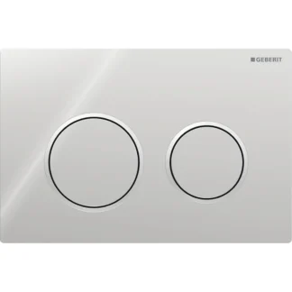 Huuhtelupainike, mekaaninen Geberit Omega20 Round, kromattu/mattakromattu