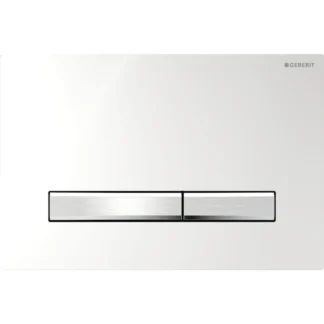 Huuhtelupainike, mekaaninen Geberit Sigma50 Square, kromattu/kiiltävä krom