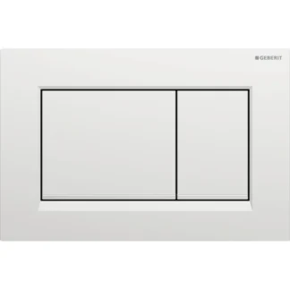 Huuhtelupainike, mekaaninen Geberit Sigma20 Square, mattakromi/kromattu