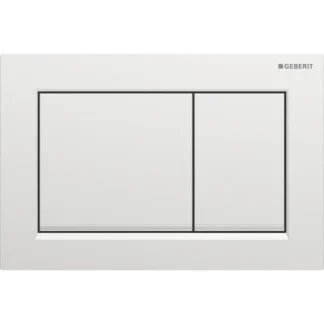 Huuhtelupainike, mekaaninen Geberit Omega20 Square, mattakromi/kromattu