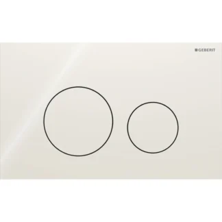 Huuhtelupainike, mekaaninen Geberit Sigma40 Round, hiekanharmaa